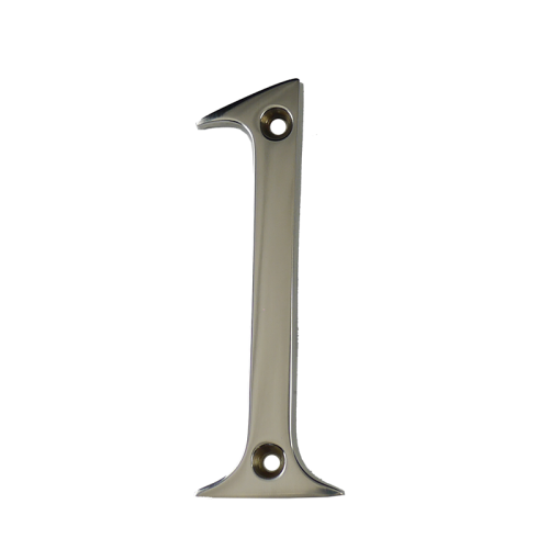 3" Nanocoast Number 1 Mirror Polished Thin Screw Fix Door Number