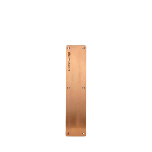 Rectangular Push Plate Square Corners 330 x 75 x 1.5mm G304 - Armasmart with Copper coating finish