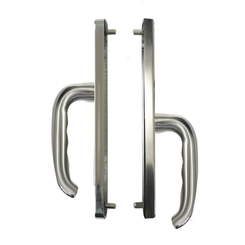 Nanocoast SS316 Handle 243mm Backplate - 62/92mm Centres - SSS - Standard and DDA Compliant - Split Spindle
