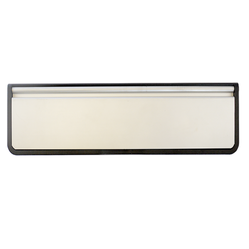 Doormaster Letterplate 10" 40/80 Silver Anodised Flap