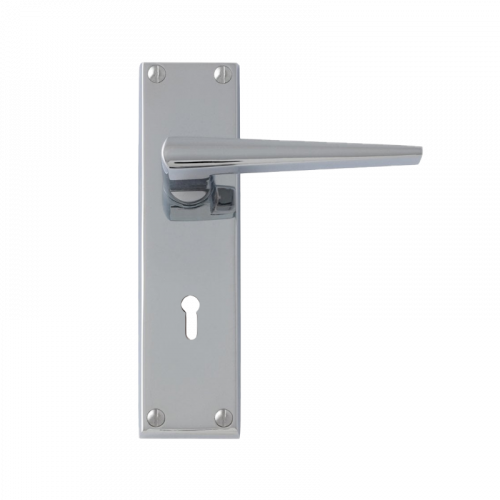 CONTEMPORARY SATIN CHROME EURO LOCK FURN