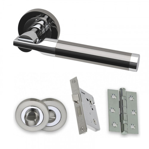TURQUOISE PCP/BLK - BATHROOM DOOR PACK