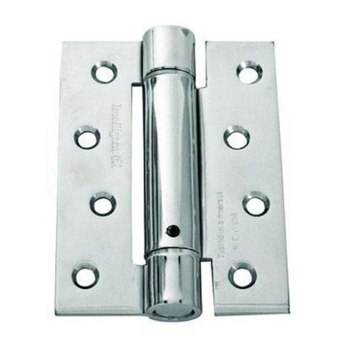 100 X 75 MM POL'D CHROME S/A SPRING HING