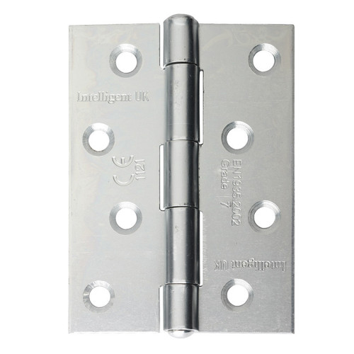 100 MM SATIN CHROME BUTTON TIP HINGE CE7