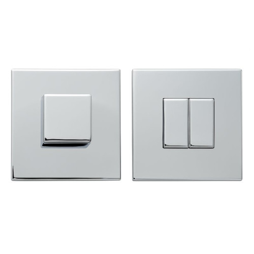 Intelligent Hardware Square Scalloped Edge Rose Number 13E - Oro Oro Bathroom Turn and Release