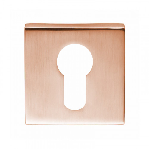 15E ROSE GOLD SQ EURO ESCUTCHEON 24K