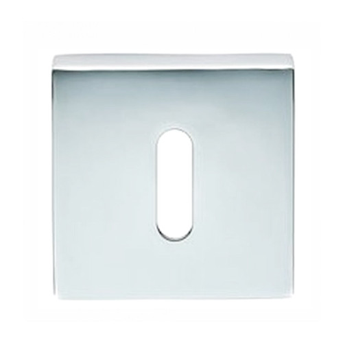 15E POL'D CHROME SQ.SQ STDKEY ESCUTCHEON