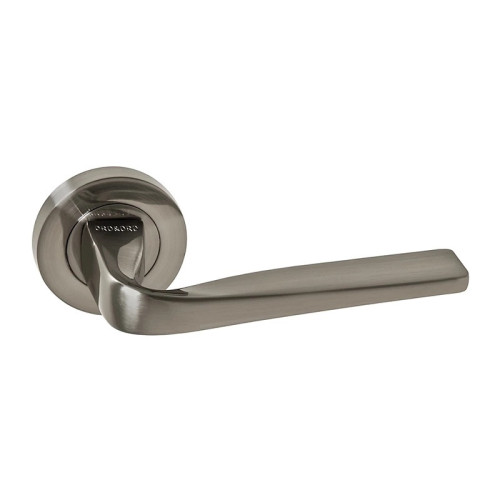 FORMA Round Rose Lever - Satin Nickel - Round Rose Number 16E
