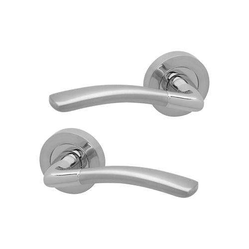 Intelligent Hardware Ripon Dual Finish Lever on Round Rose