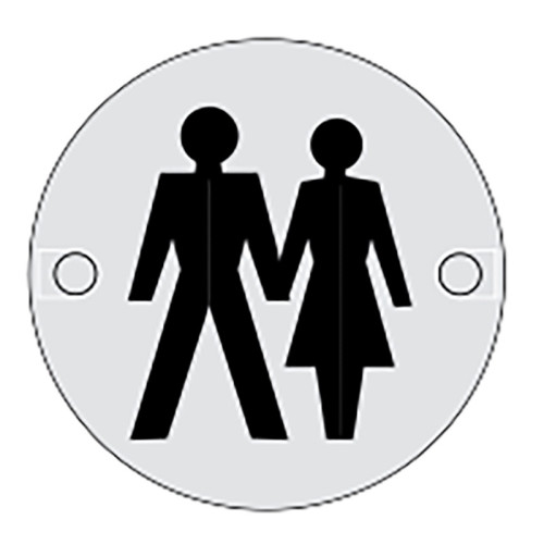 Intelligent Hardware Unisex Symbol 75mm Screw Fix Door Sign