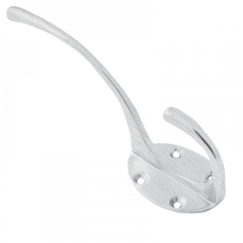 SATIN CHROME HAT & COAT HOOKS