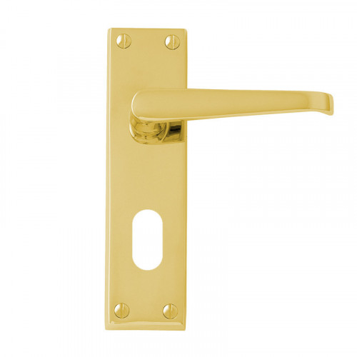 VICTORIAN PB OVAL PROFILE LOCK FURNITURE