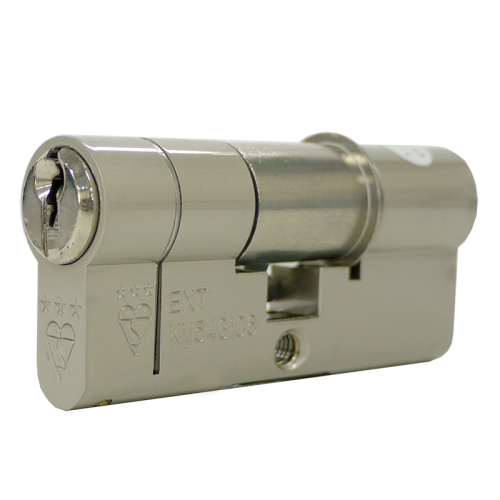 80mm 30-10-40 (35/45) Satin Nickel 3* Kitemarked Keyed Alike Euro Cylinders (Exterior = 30mm Side)