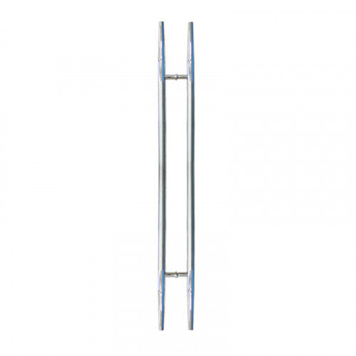 Pull HAndle - 1500mm Straight SPEAR Design including 2 fixings with bolts - Satin Stainless Steel 316 - 38mm Diameter
