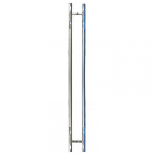 Pull Handle - 1500mm Straight TRIUMPH Design including 2 fixings with bolts - Satin Stainless Steel 316 - 38mm Diameter