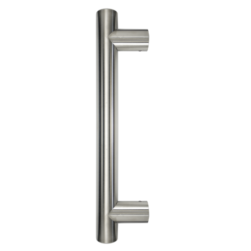 Pull HAndle - 400mm Straight 300mm centres including 2 fixings with bolts - Satin Stainless Steel 316