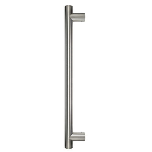 Pull Handle - 900mm Straight including 2 fixings with bolts - Satin Stainless Steel 316