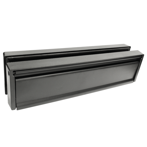 10" Petit Master Letterplate - Black Frame - Black Flap