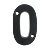 2" Number 0 Black Door Number - UAP Font