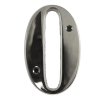 3" Number 0 Polished Chrome Screw Fix Door Number - Zamak material