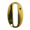 3" Number 0 PVD Gold Screw Fix Door Number - Zamak material