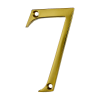 3" Nanocoast Number 7 PVD Gold Thin Screw Fix Door Number