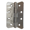 Pair of CERTIFIRE Fire Door Grade 13 Hinge Ball Bearing SS201 Radius (2 hinges per pack) - 102 x 76 x 3mm Satin Stainless