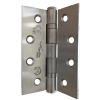 Pair of CERTIFIRE Fire Door Grade 13 Hinge Ball Bearing SS201 Square (2 hinges per pack) - 102 x 76 x 3mm Polished Stainless