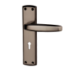 DECO Handle with Euro Lock Profile cut out - Black Nickel Plate