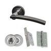 OPAL PCP/BLK BATHROOM DOOR PACK