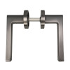 Intelligent Hardware Hawk Lever on Round Rose in Satin Chrome Plated