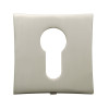 13E SATIN CHROME SQUARE EURO ESCUTCHEON