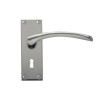 ROMA SATIN CHROME LEVER LOCK FURNITURE