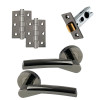 Intelligent Hardware Ruby Latch Pack in Balck Nickle Plate