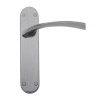 SCIMITAR SATIN CHROME LEVER LATCH FURN