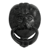 6" Black Iron Lions Head