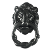 2 Piece Black Iron Lions Head