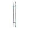 Pull HAndle - 1500mm Straight SPEAR Design including 2 fixings with bolts - Satin Stainless Steel 316 - 38mm Diameter