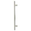 Pull Handle - 900mm Straight including 2 fixings with bolts - Satin Stainless Steel 316 - 32mm Diameter