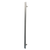 Pull Handle - 900mm SQUARE SHAPE Straight including 2 fixings with bolts - Satin Stainless Steel 316 - 38mm Diameter