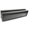 10" Petit Master Letterplate - Black Frame - Black Flap